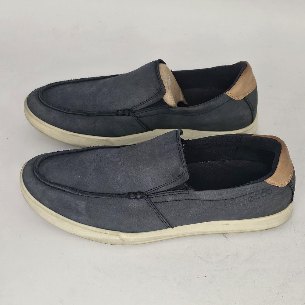 ECCO Cathum Slip-On Sneakers Blue Mens Size 8.5 Casual Comfortable Breathable Sh - Picture 6 of 10